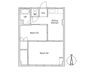 原宿マンション【2階】の間取り