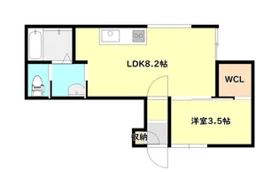 LIFE水島町【1階】の間取り