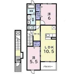 フロラシオン【2階】の間取り