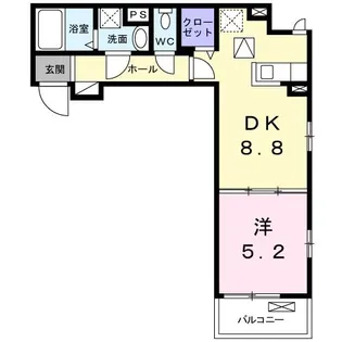 プリエールII【1階】の間取り