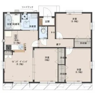 リベルテ フォレスト C【2階】の間取り