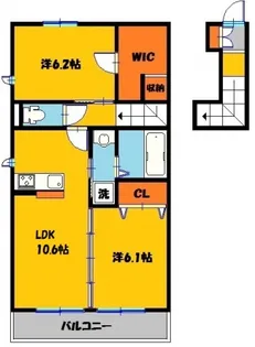 クレインVI【2階】の間取り