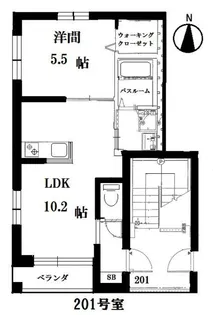 プランドール【2階】の間取り