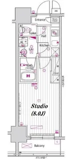 ガーラ・プレシャス門前仲町【2階】の間取り