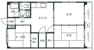 メゾン中川【3階】の間取り