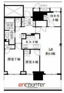ベイズタワー&ガーデン(BAYZ TOWER&GARDEN)【27階】の間取り