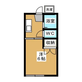 カレッジハイツ岡田【1階】の間取り