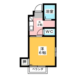 クレアコート東山【1階】の間取り