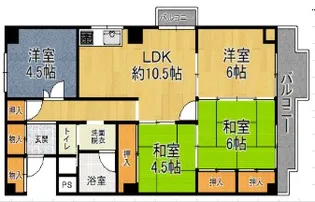 メガロコープ西陣【7階】の間取り