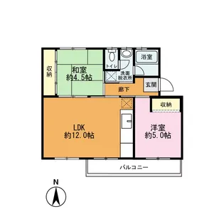 高塚団地【4階】の間取り