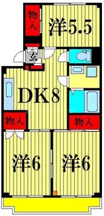 穂高マンション【2階】の間取り