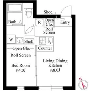 レガーロ上野松が谷【2階】の間取り