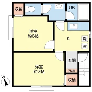 サンシャインハウス【2階】の間取り