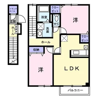 ビサイドパーク・和II【2階】の間取り