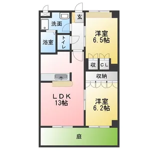 グランシャリオI【1階】の間取り