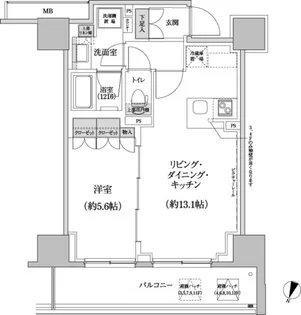 パークハビオ渋谷本町レジデンス【9階】の間取り