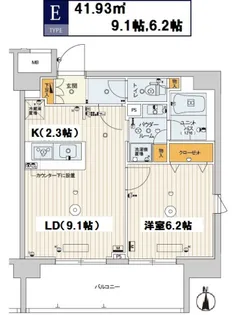 スカイコートパレス両国弐番館【9階】の間取り