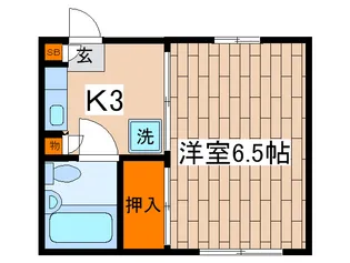 メゾンデザ-ル上原【2階】の間取り