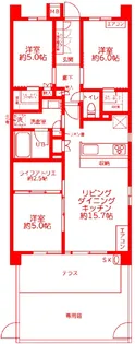 イニシア元住吉【1階】の間取り