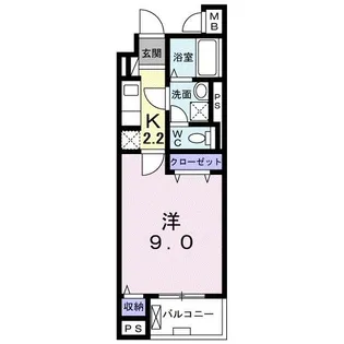 リズミン【4階】の間取り