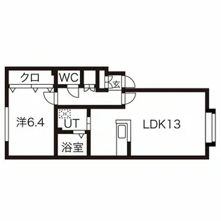 フェリス麻生【1階】の間取り