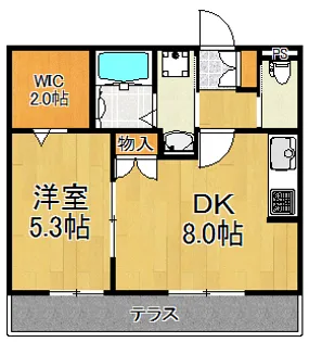 ベルフローラ【1階】の間取り