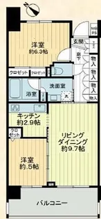 クリオ黄金町【4階】の間取り