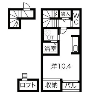 フェルトHanDen【2階】の間取り
