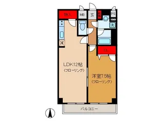 GLICINE北綾瀬【3階】の間取り