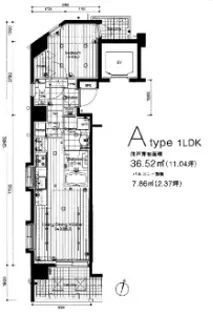 グランデュオ三宿【3階】の間取り