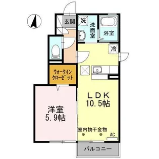 リラ・ソレイユ【1階】の間取り