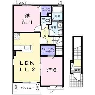 ルーナ リェナ【2階】の間取り