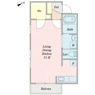 オザリア横濱仲町台【3階】の間取り