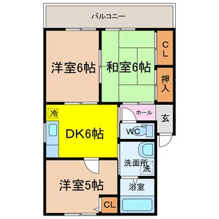 フォーレス北方【2階】の間取り