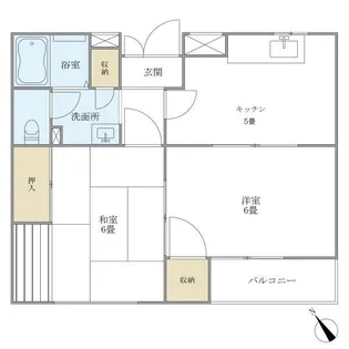 Cybele駒込【1階】の間取り