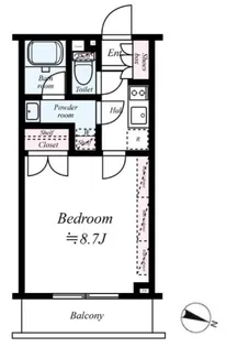 ブライズ上野毛【4階】の間取り