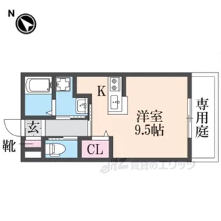 コンフォールヴィル木田元宮【2階】の間取り