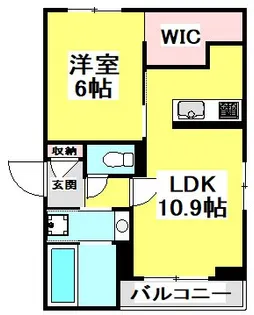 TORISIA大日【1階】の間取り