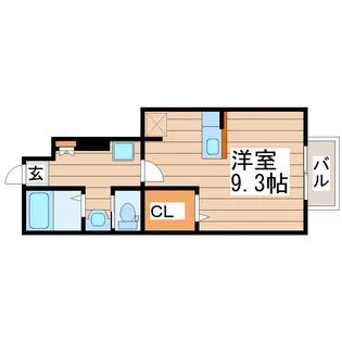 ラルーチェ・S【1階】の間取り