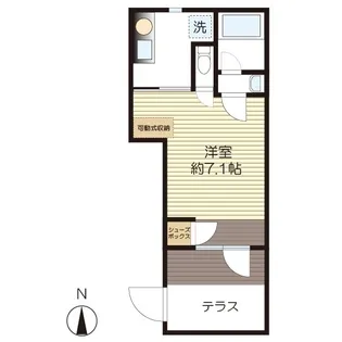 アクシス向ヶ丘五番館【1階】の間取り