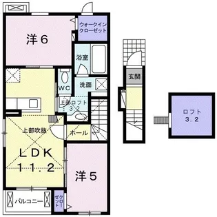 フォーリストI【2階】の間取り