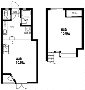 長嶺第3ありえす【2階】の間取り