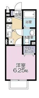 オーロラハイツ多摩川【1階】の間取り