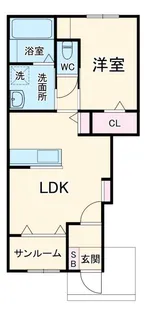 AFC RESIDENCE 中泉【2階】の間取り