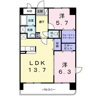 デイ ドリーム【5階】の間取り