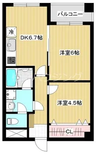 グリーンパーク杉山【1階】の間取り