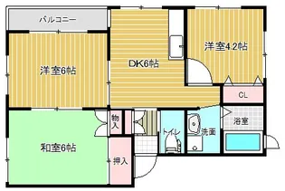 ロイヤル・コート藤E棟【2階】の間取り