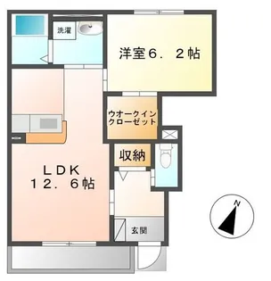ヴェルジュ【1階】の間取り