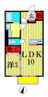 マウンテンスクエア【2階】の間取り