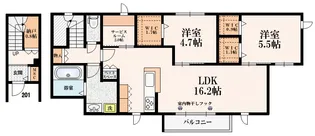 イル・ラシーヌII【2階】の間取り